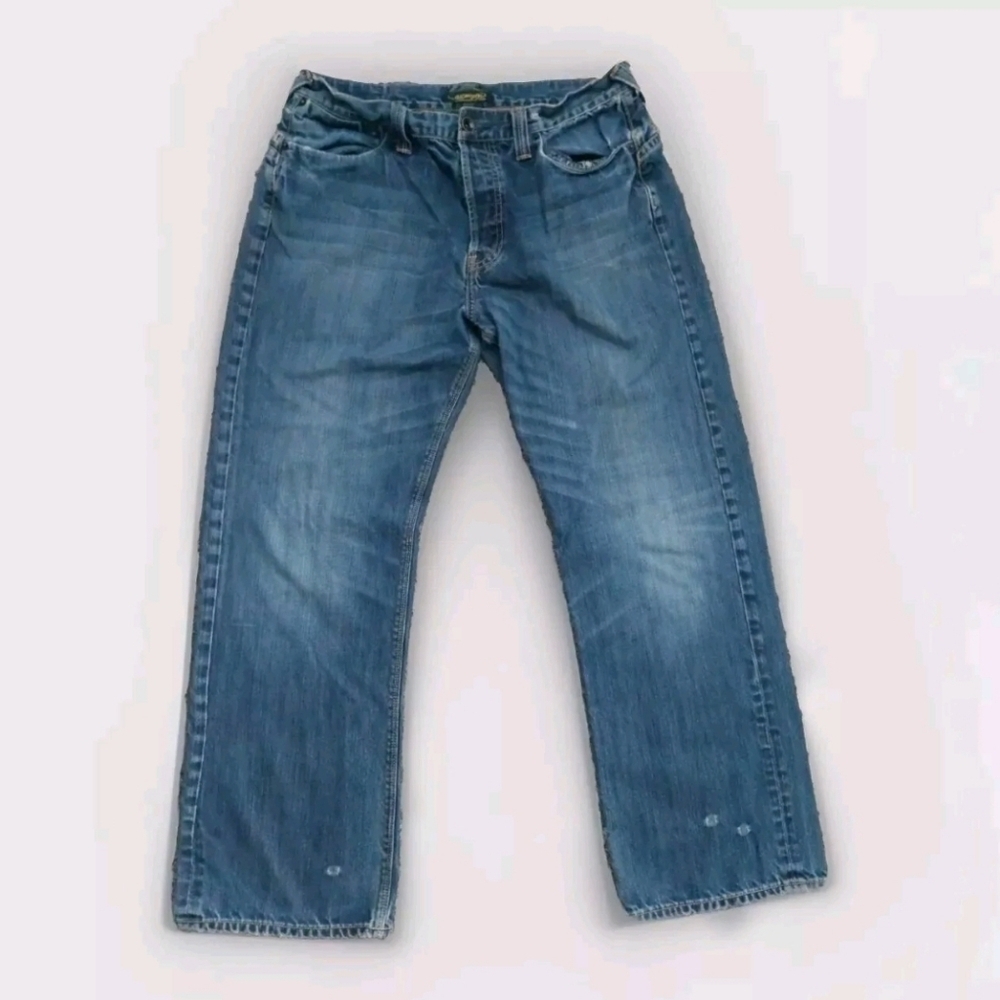 Ed Hardy Y2k Vintage Denim Jeans Relaxed baggy straight leg Grunge 36x32